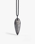 Bullet Necklace Pendant In Orthoceras Fossil