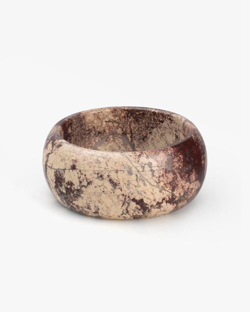 Chunky Bangle Bracelet In Natural Tibetan Iddingsite