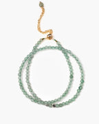 Classic Round Bead Bracelet / Necklace In Natural Chalcedony