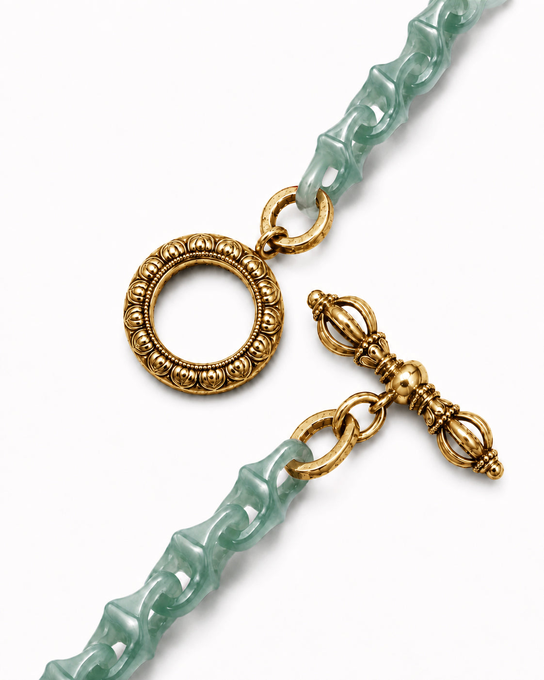 Dragon Spine Bracelet In Mayan Blue Jade