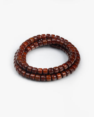 Drum Bead Necklace / Bracelet In Tibetan Vintage Yak Bone