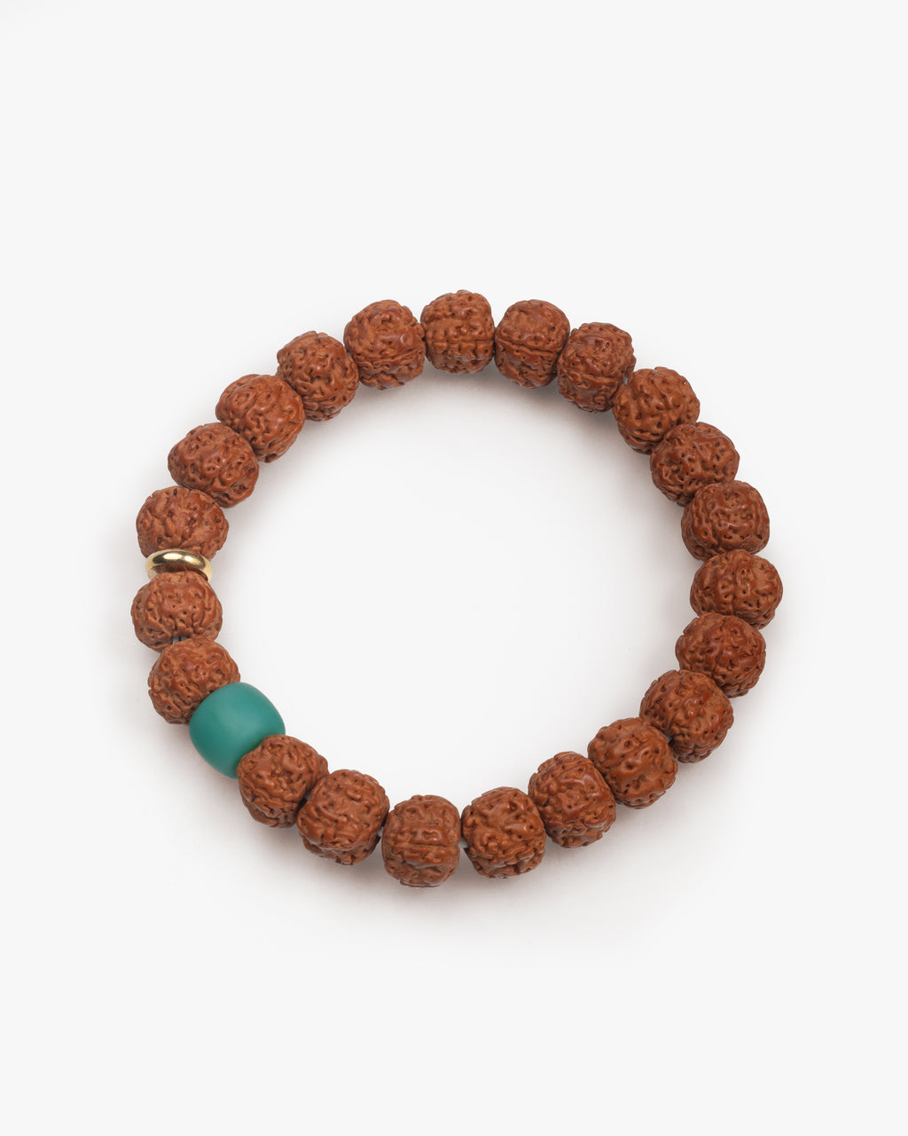 Pulsera de Cuentas Mala de Rudraksha Tibetano Natural