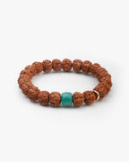 Pulsera de Cuentas Mala de Rudraksha Tibetano Natural