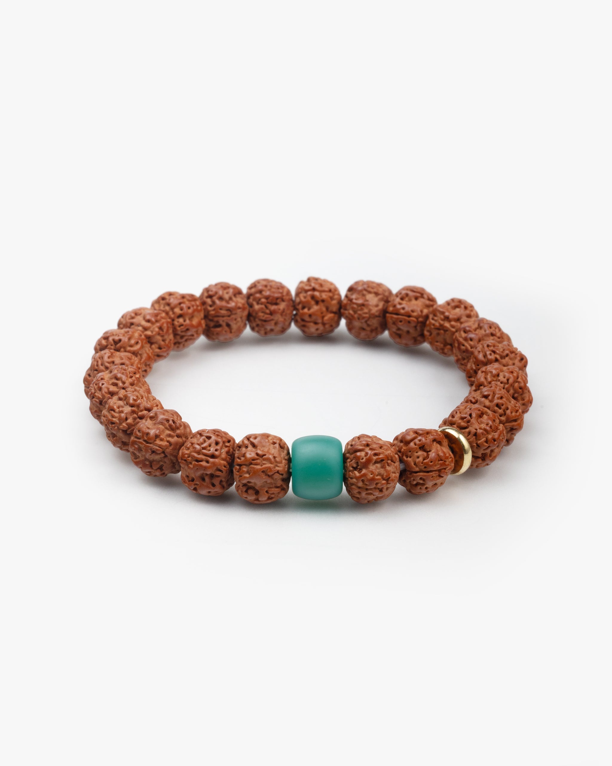Pulsera de Cuentas Mala de Rudraksha Tibetano Natural