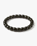 Solid Drum Bracelet In Barrel-cut Nephrite