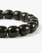 Solid Drum Bracelet In Barrel-cut Nephrite