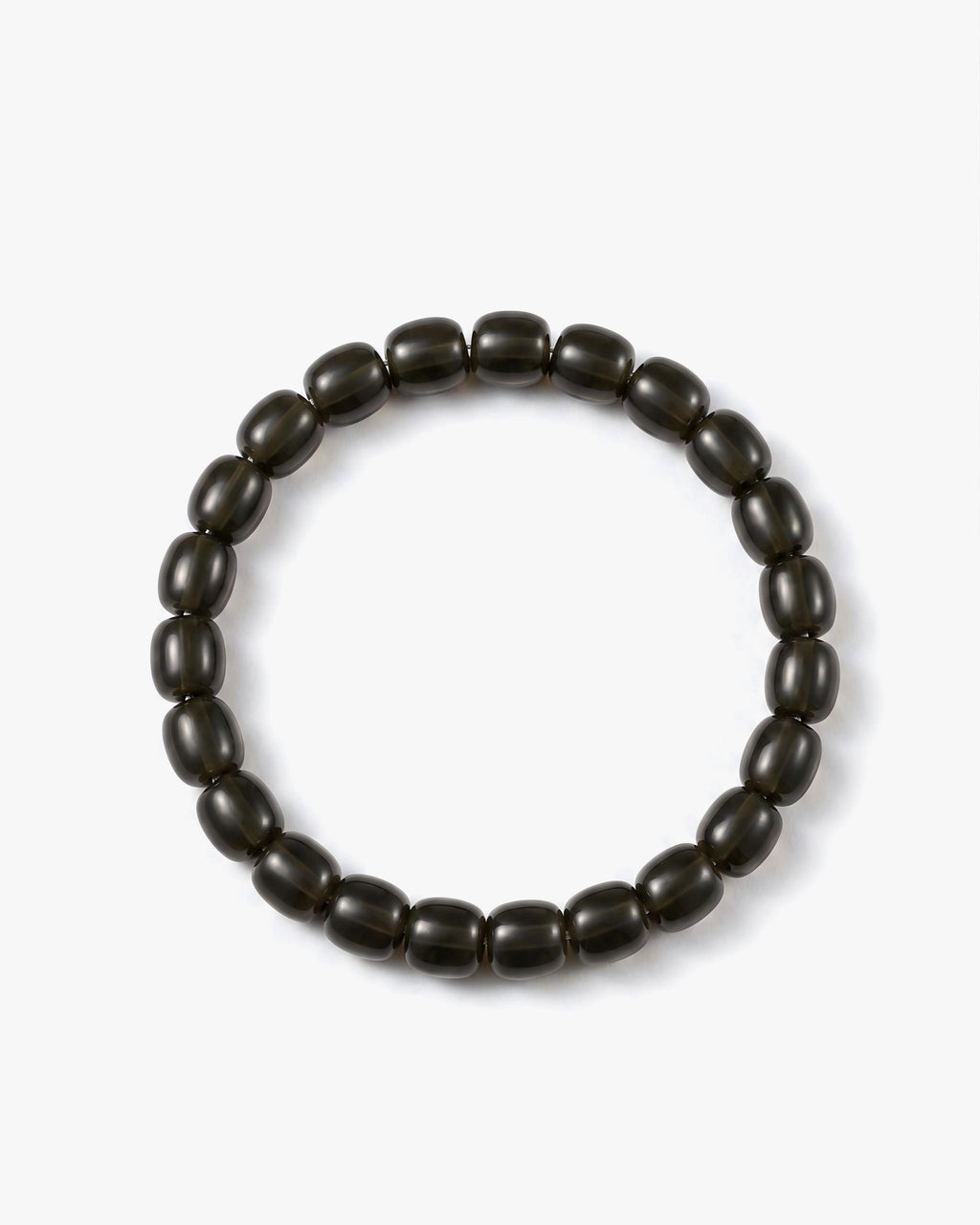 Solid Drum Bracelet In Barrel-cut Nephrite