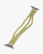 Correas de reloj triples Chartreuse en peridoto